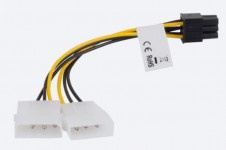 Goobay Molex male x2,PCIe 6pin female (51360)