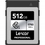 Lexar Professional CFexpress Type B Card Silver Series 512GB R1750/W1300 (LCXEXSL512G-RNENG)