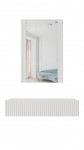 Dressing table with mirror PAFOS 80x41.6x100 white matte