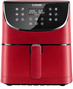 Cosori Air Fryer 5.5L XXL 1700W Red with Digital LED Touch Screen 11 Programmes (‎CP158-AF)