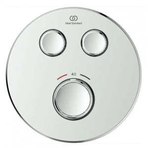 Ideal Standard Ceratherm Navigo Iebūvējamā Termostata Jaucējkrāns Dušai un Vannai Ārējā Daļa (A7296AA)