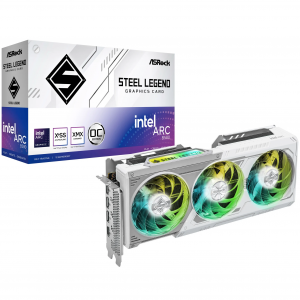 ASRock Arc B580 Steel Legend 12GB OC Graphics Card, 12288 MB GDDR6 (90-GA5CZZ-00UANF)