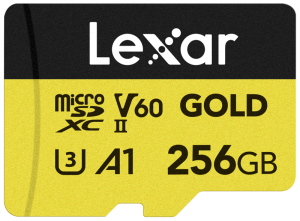 Lexar microSDXC GOLD UHS-II/C10/A1/U3 R280/W180 (V60) 256GB (LMSGOLD256G-BNNNG)