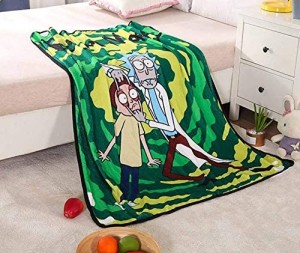Rick and Morty плюшевый плед 48in*60in (123cmx154cm)