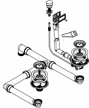 Franke Set WK Autom. 2B SlottedOF TCK Greyline (112.0689.188)
