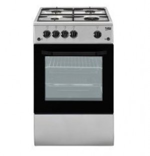Beko CSG42011FX cooker Freestanding cooker Silver Gas