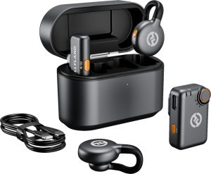 Hollyland LARK M2S Combo Wireless Lavalier Microphone Combo (Space Gray)