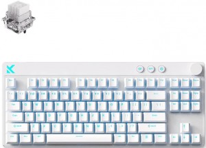 MCHOSE Mix 87 Wired Magnetic Gaming Keyboard | US | Mount Tai Magnetic Switch | White