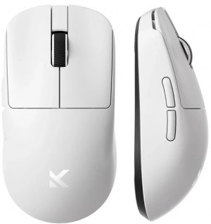 MCHOSE L7 Ultra Wireless Mouse  | 2.4GHz, BT | 42000  DPI | White