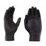 Binis Practic Super Plus 10 Black disposable nitrile exam gloves, size small