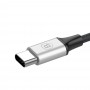 Baseus Type C Rapid 3-in-1 Cable for Micro+Lightning+Type C 3A 1.2m Silver + Black (CAMLT-SUS1)