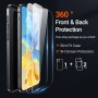 TORRAS Ultra Thin for iPhone 13 Pro Case with Protective Glass, Sierra Blue (1 Case + 2 Tempered Glass)