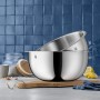 WMF Gourmet Bowl Set for Kitchen 4-Piece Stainless Steel Cromargan Multifunctional Mixing Bowl, Salad Bowl, Serving Bowl, Stackable