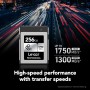 Lexar Professional CFexpress Type B Card Silver Series 256GB R1750/W1300 (LCXEXSL256G-RNENG)