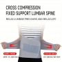 Ibright regulējama muguras atbalsta josta, ortoze unisex ar 5 tēraudu plākšņu stiprinājumiem (RR130464) M-izmērs