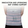 Ibright regulējama muguras atbalsta josta, ortoze unisex ar 5 tēraudu plākšņu stiprinājumiem (RR130464) M-izmērs