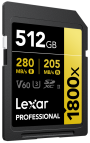 Lexar SDXC Pro 1800x U3 UHS-II R280/W205 (V60) 512GB (LSD1800512G-BNNNG)